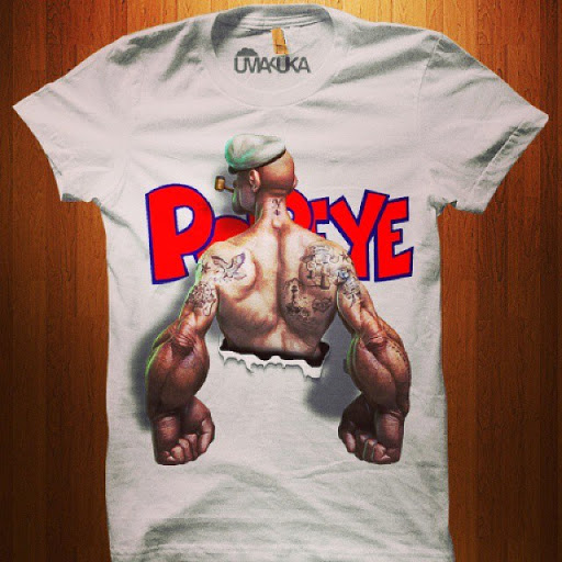 Umakuka Kaos Oblong 3D Popeye